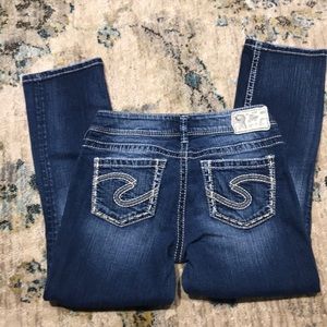 Silver Capri jeans